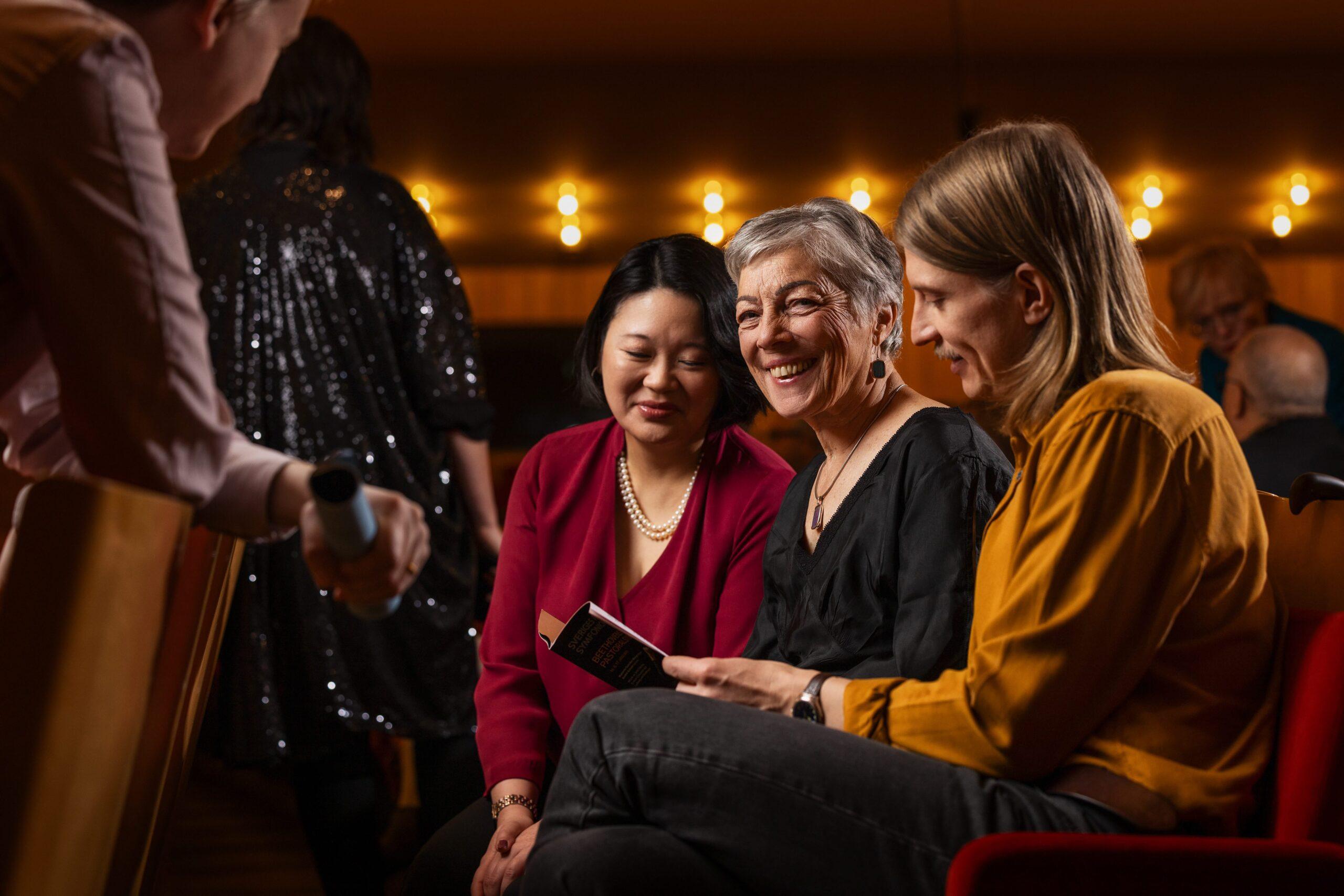 Konsertbesökare i Berwaldhallen