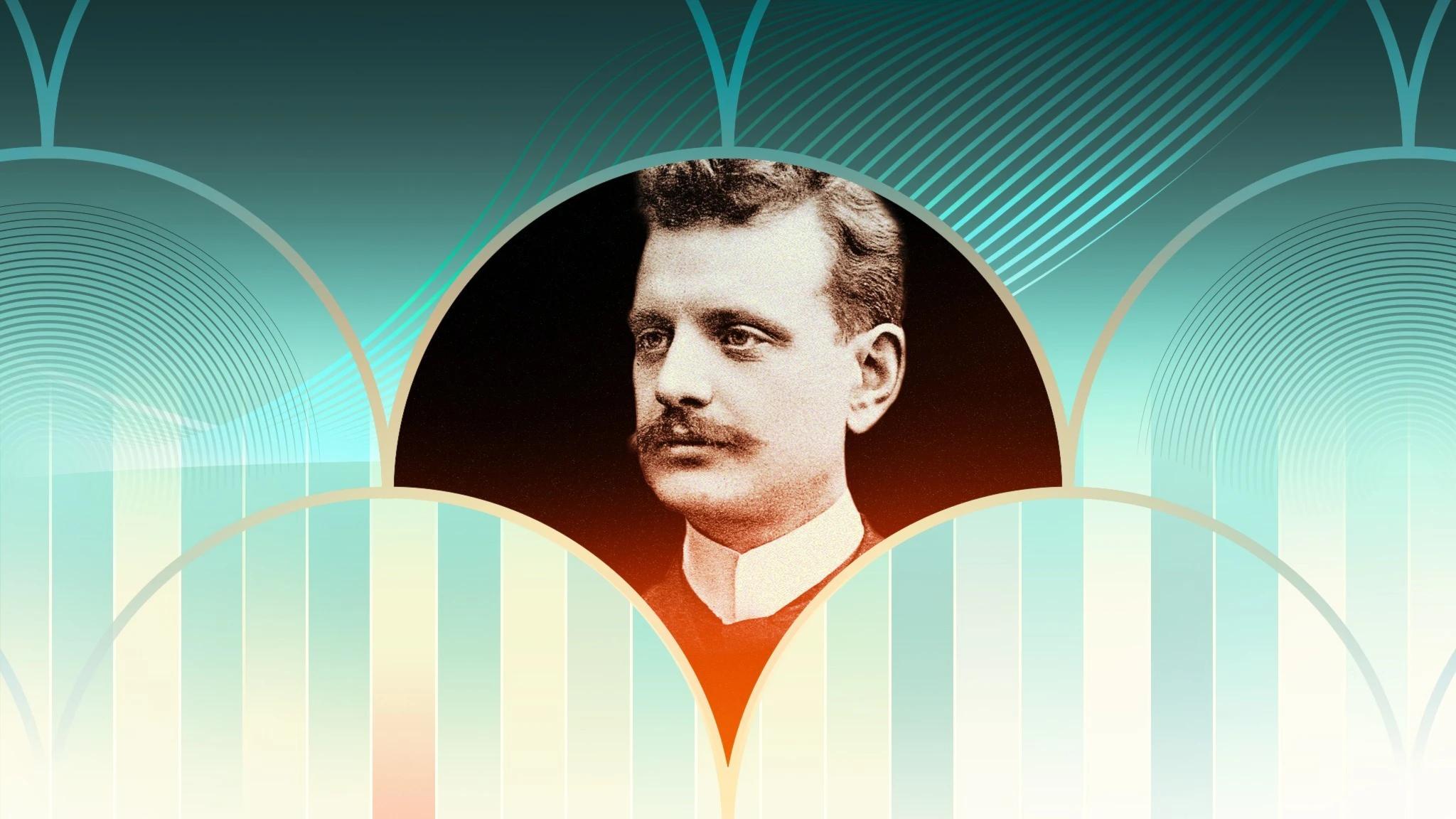 Porträtt av Jean Sibelius.