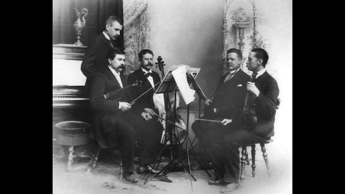 Aulinkvartetten med Wilhelm Stenhammar.